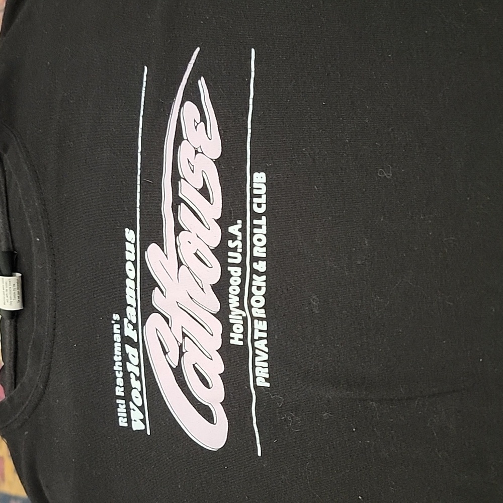 Vintage cathouse sunset strip shirt top Riki Rachtman hollywood
